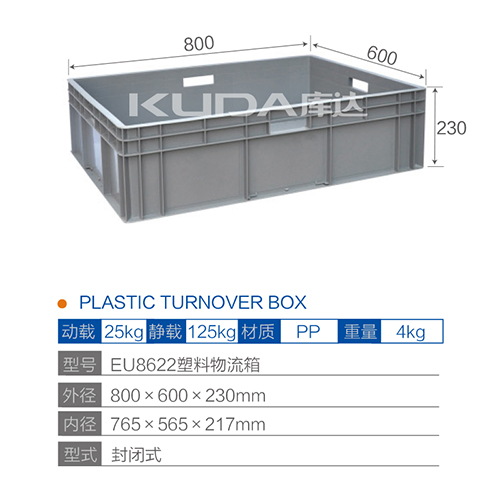 EU8622塑料物流箱