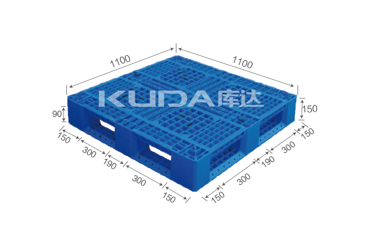 1111D网格田字（置钢管）塑料托盘