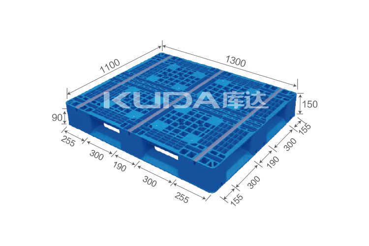 1311D网格田字（置钢管）塑料托盘