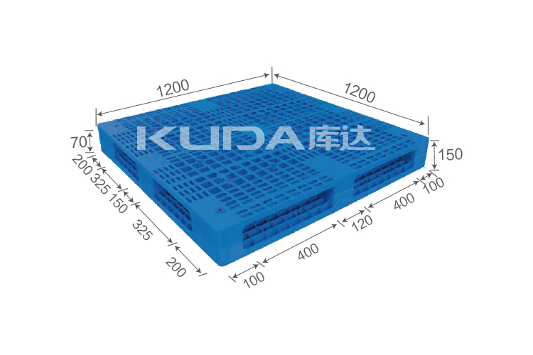 1212F网格双面（置钢管）塑料托盘