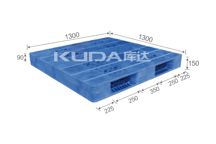 1313A平板双面（置钢管）塑料托盘