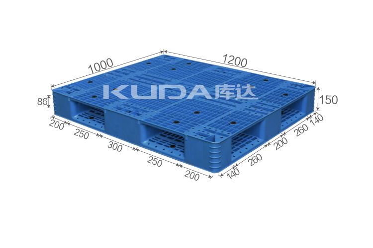 1210H网格双面（置钢管）塑料托盘