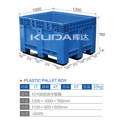 1210B封闭卡板箱