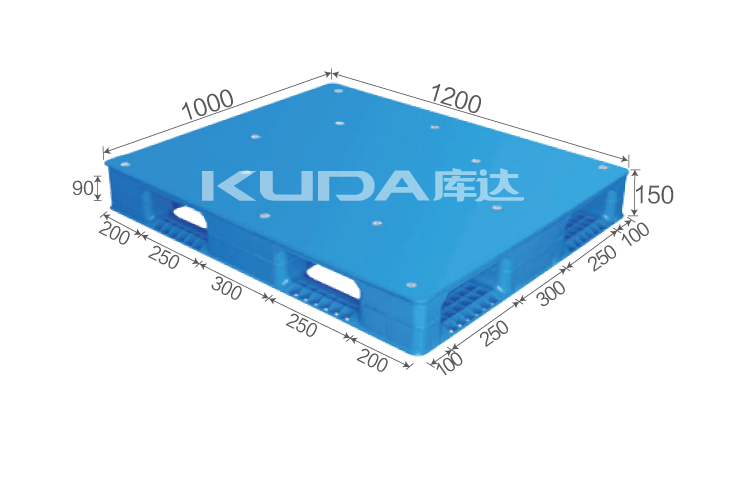1210G平板田字（置钢管）塑料托盘