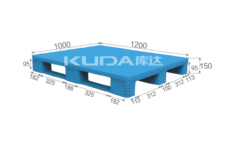 1210A2平板川字（置钢管）塑料托盘