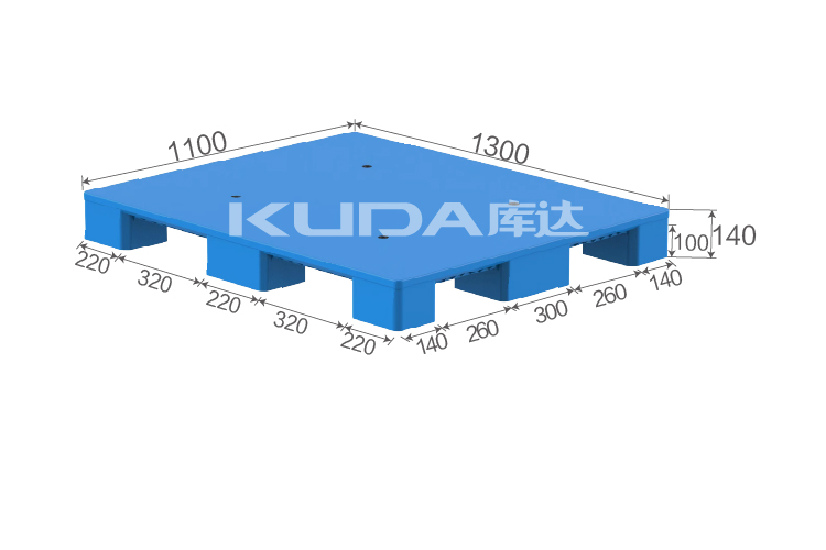 1311D平板九脚塑料托盘