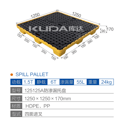 125125A防渗漏托盘