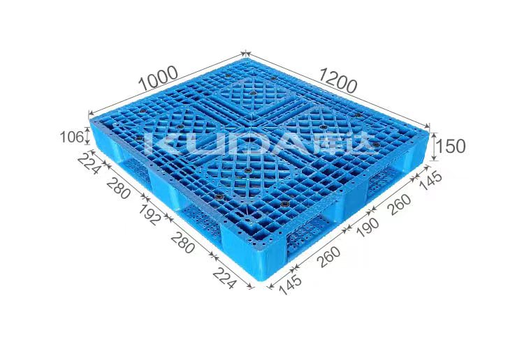 1210S网格田字塑料托盘