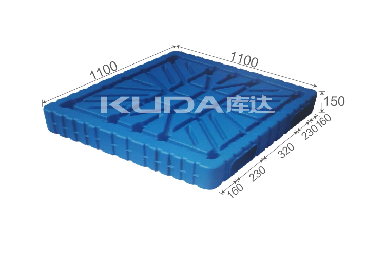 1111B吹塑双面塑料托盘