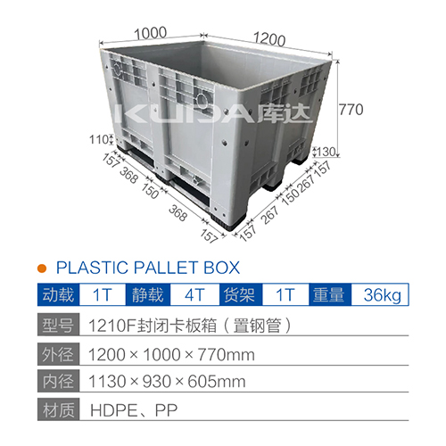 1210F封闭卡板箱(置钢管)