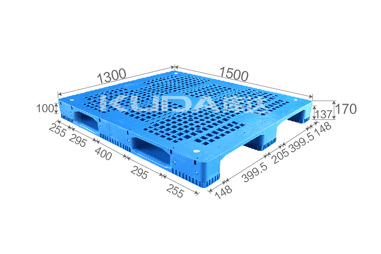 1513B网格川字（置钢管）塑料托盘