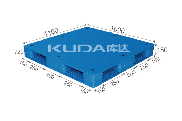 1111B平板双面塑料托盘