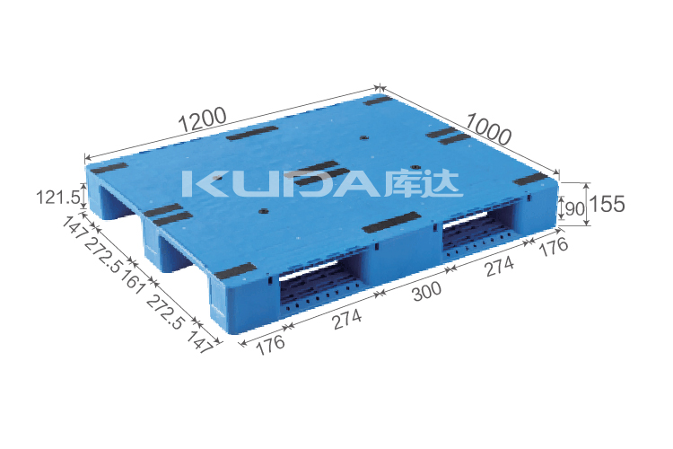 1210V2平板川字塑料托盘